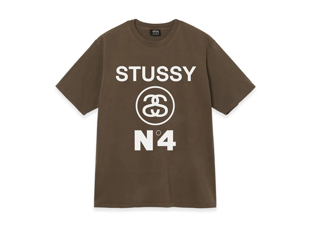 Stussy Pigment Dyed Stussy No.4 Tee "Coffee"