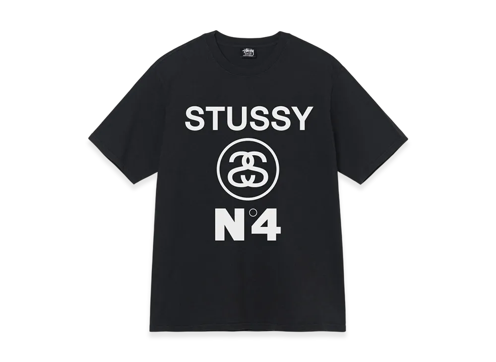 Stussy Pigment Dyed Stussy No.4 Tee "Black"