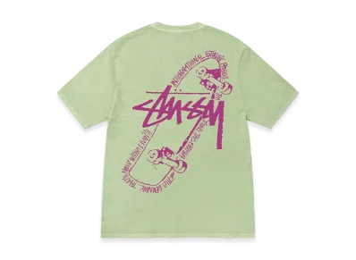 Stussy Skate Posse Pigment Dyed Tee "Sage"