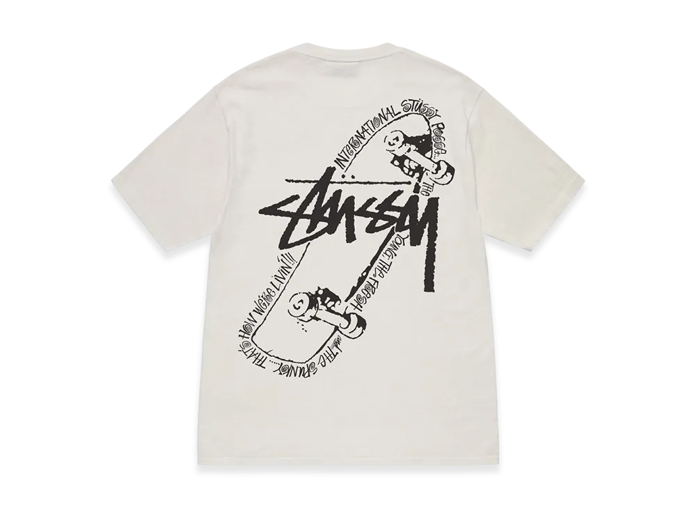 Stussy Skate Posse Pigment Dyed Tee "Natural"