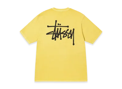 Stussy Basic Stussy Pigment Dyed Tee 2022 "Butter"