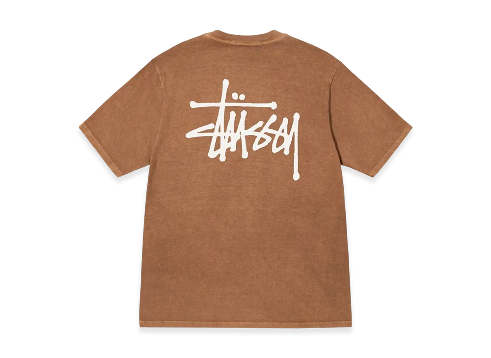 Stussy Basic Stussy Pigment Dyed Tee 2022 "Almond"