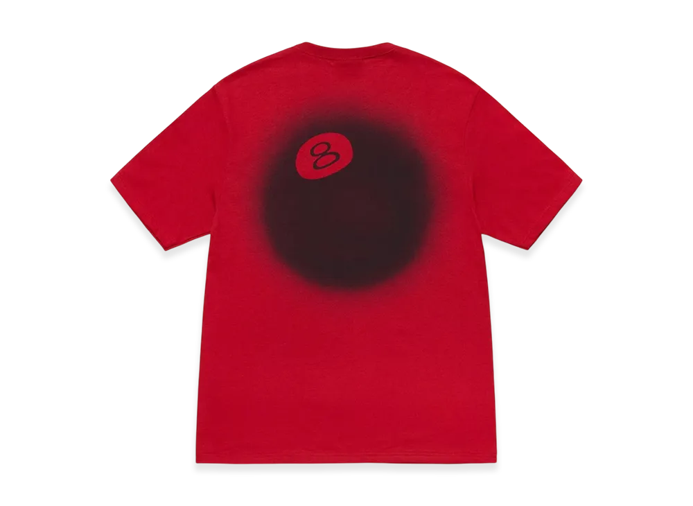 Stussy 8 Ball Fade Tee "Dark Red"