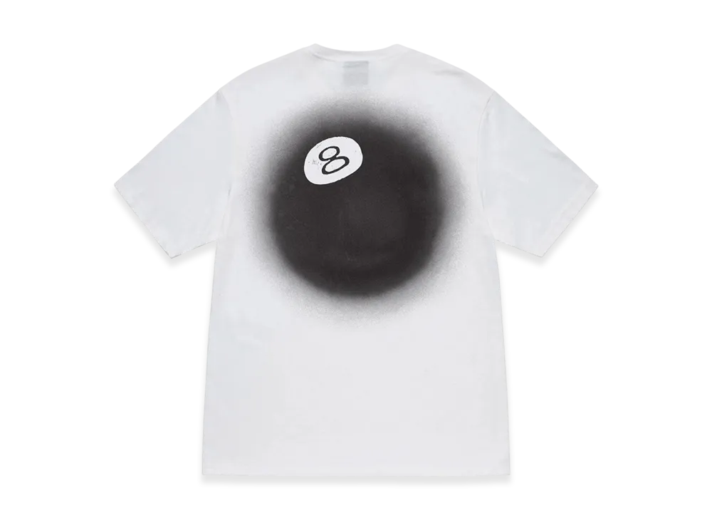 Stussy 8 Ball Fade Tee "White"