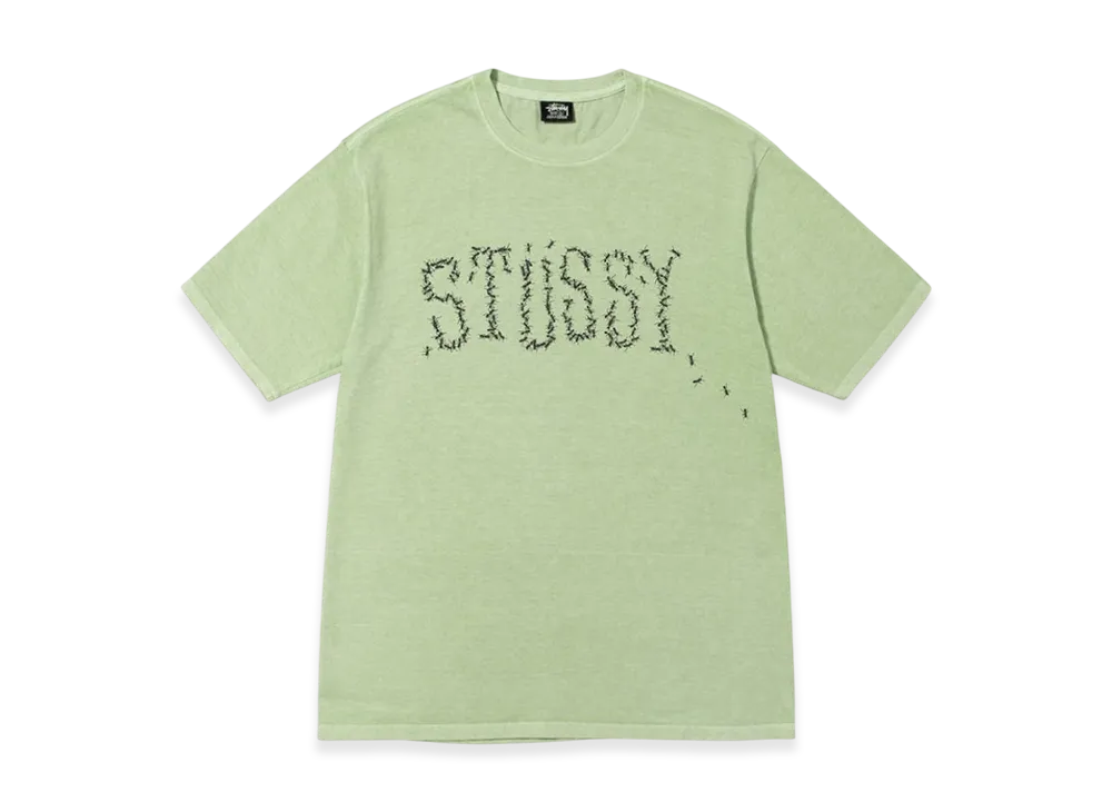Stussy Ants Pigment Dyed Tee "Sage"