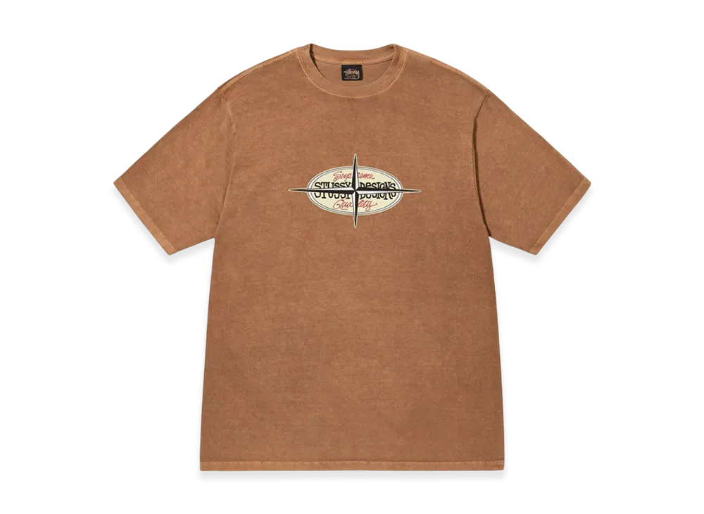 Stussy Points Pigment Dyed Tee "Almond"