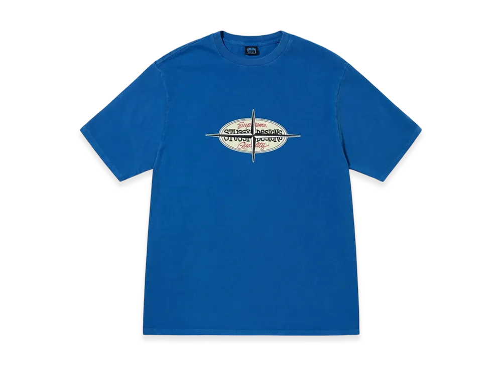 Stussy Points Pigment Dyed Tee "Blue"