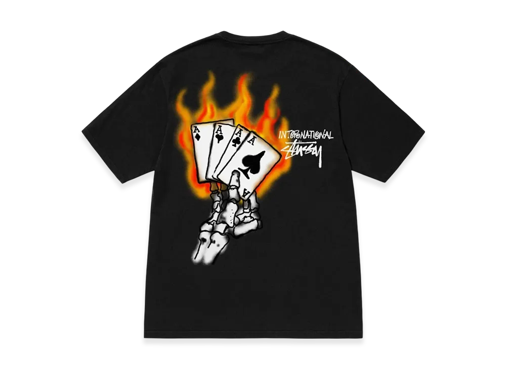 Stussy Read EM' N' Weep Pigment Dyed Tee "Black"