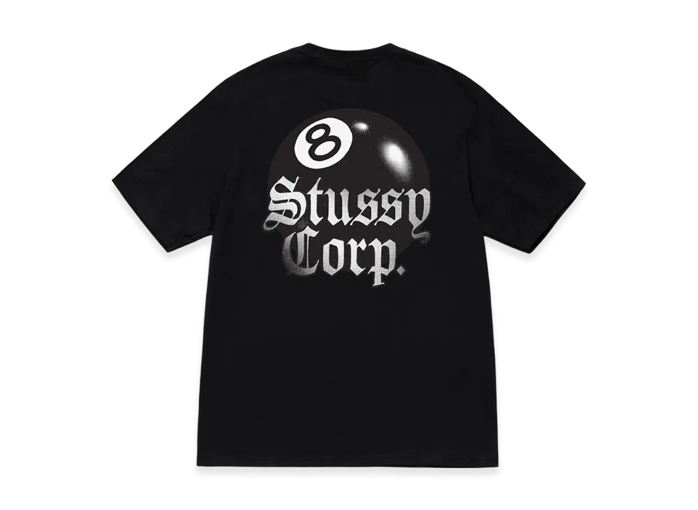 Stussy 8 Ball Corp Tee "Black"