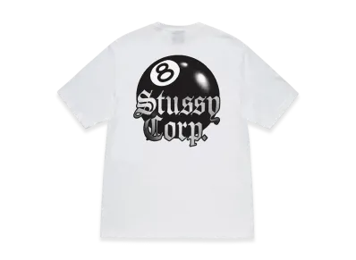 Stussy 8 Ball Corp Tee "White"