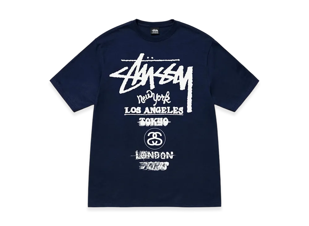 Stussy Tour Tee "Navy"