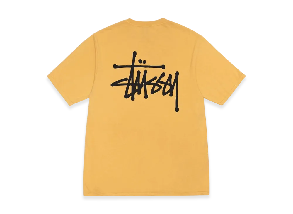 Stussy Basic Stussy Pigment Dyed Tee 2023 "Honey"