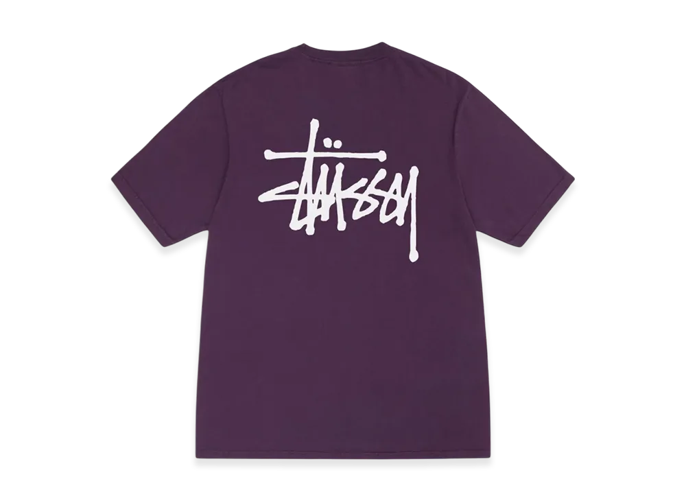 Stussy Basic Stussy Pigment Dyed Tee 2023 "Purple"