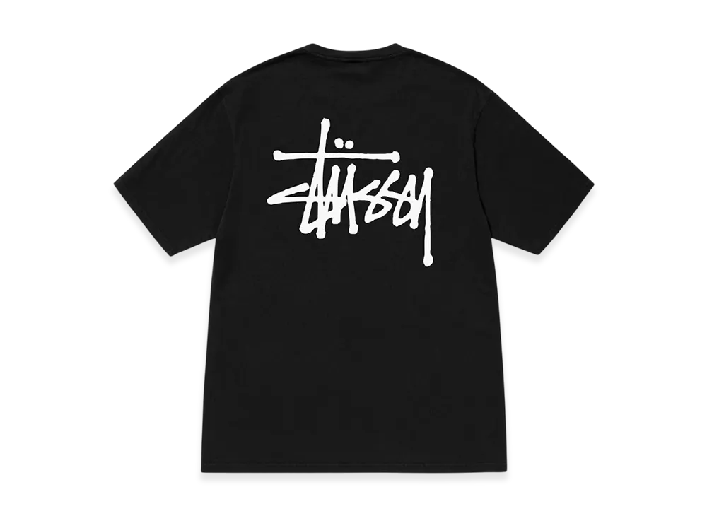 Stussy Basic Stussy Pigment Dyed Tee 2023 "Black"