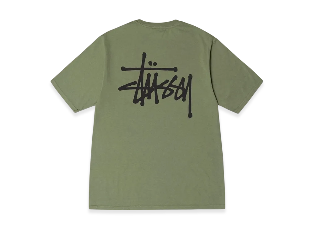Stussy Basic Stussy Pigment Dyed Tee 2023 "Artichoke"