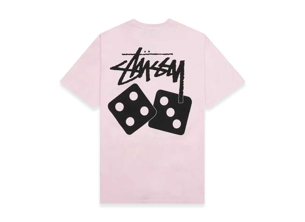 Stussy Dice Pigment Dyed Tee 2023 "Blush"