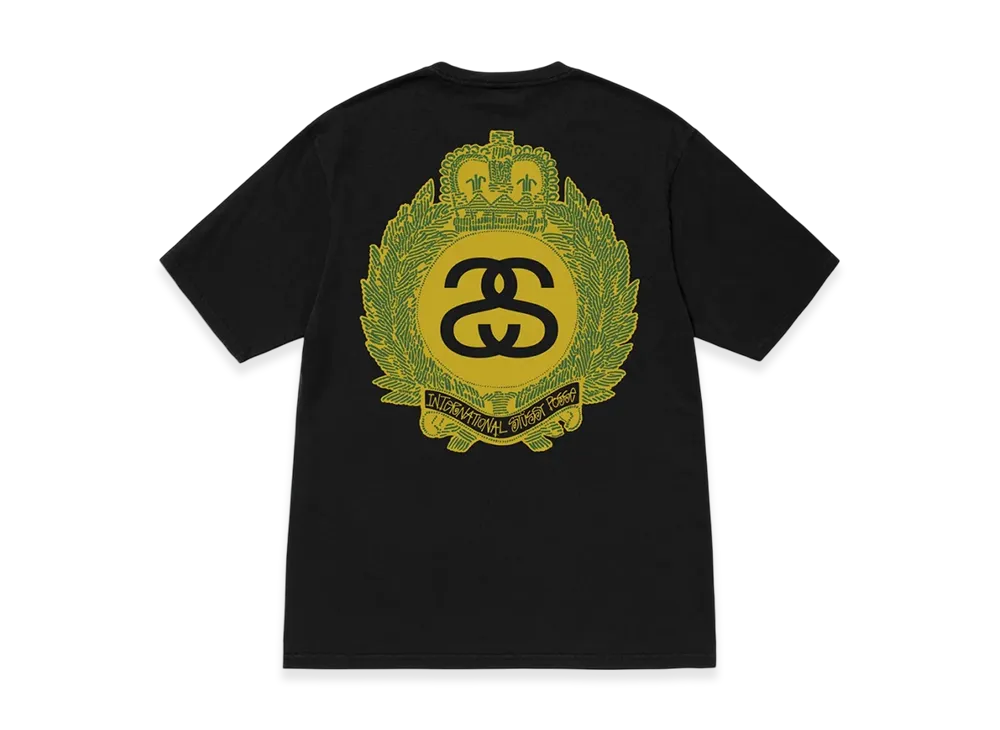 Stussy Crown Wreath Pigment Dyed Tee "Black"