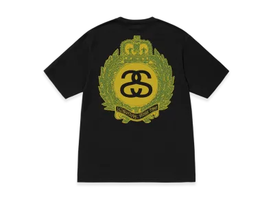Stussy Crown Wreath Pigment Dyed Tee "Black"
