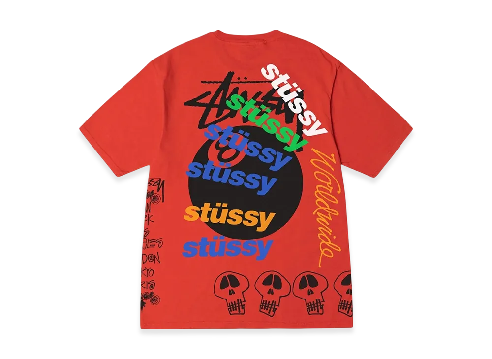 Stussy Test Strike Pigment Dyed Tee "Tomato"