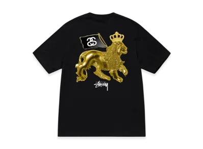 Stussy Gold Lion Tee "Black"