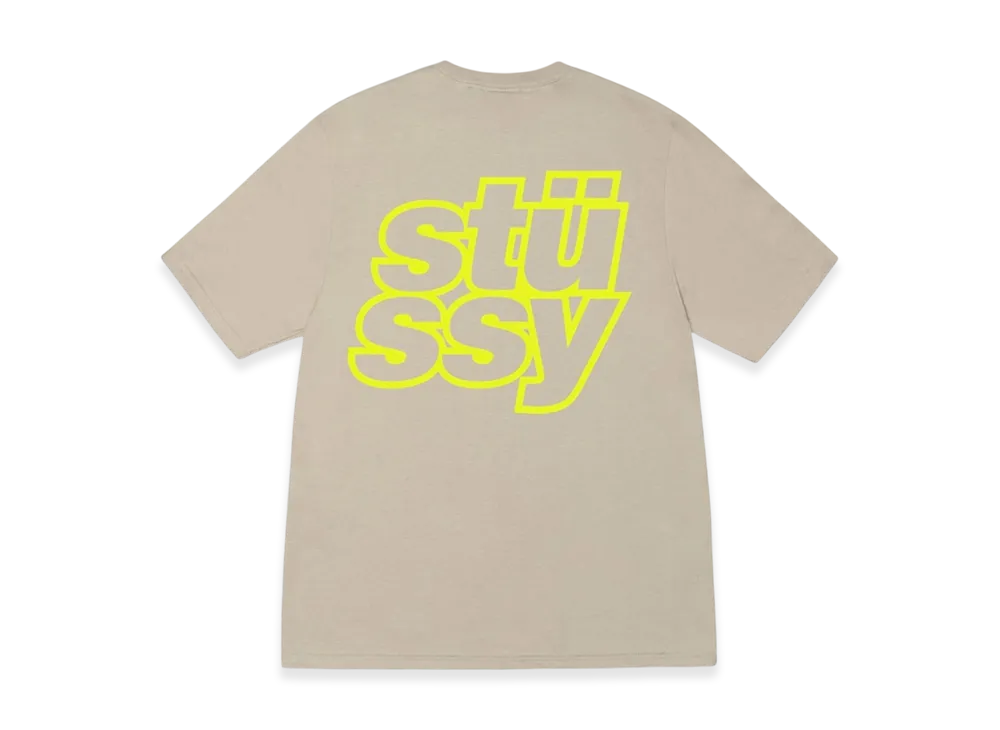 Stussy Stacked Tee "Khaki"