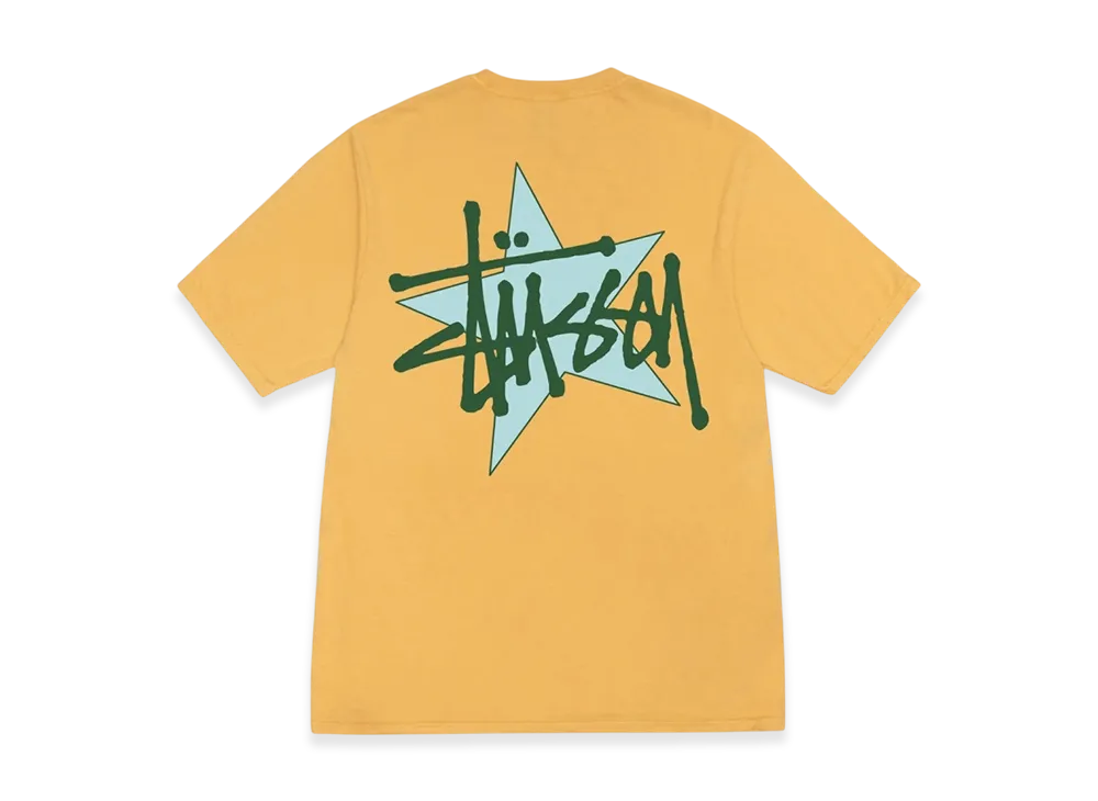 Stussy Star Pigment Dyed Tee "Honey"