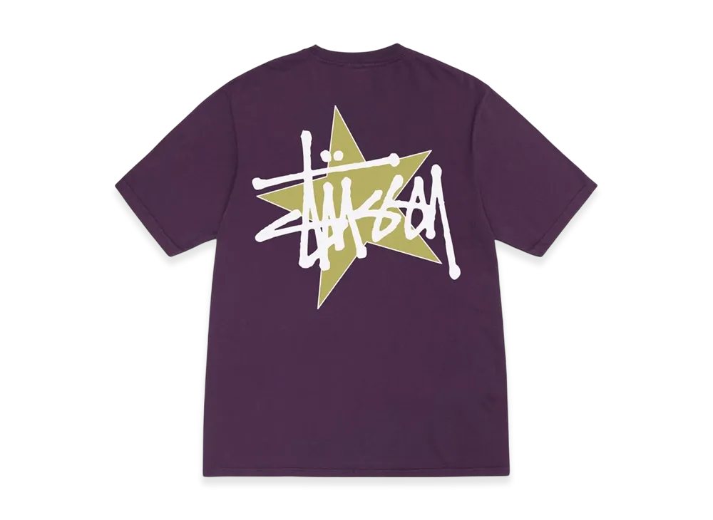 Stussy Star Pigment Dyed Tee "Purple"