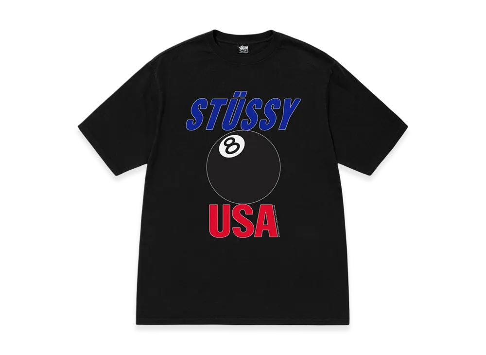 Stussy USA Tee Pigment Dyed "Black"
