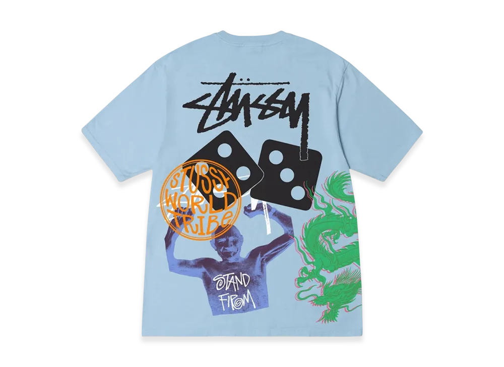 Stussy Strike Pigment Dyed Tee "Sky Blue"