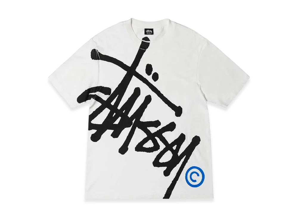 Stussy Big Basic Pigment Dyed Tee Natural Blue "Natural/Blue"