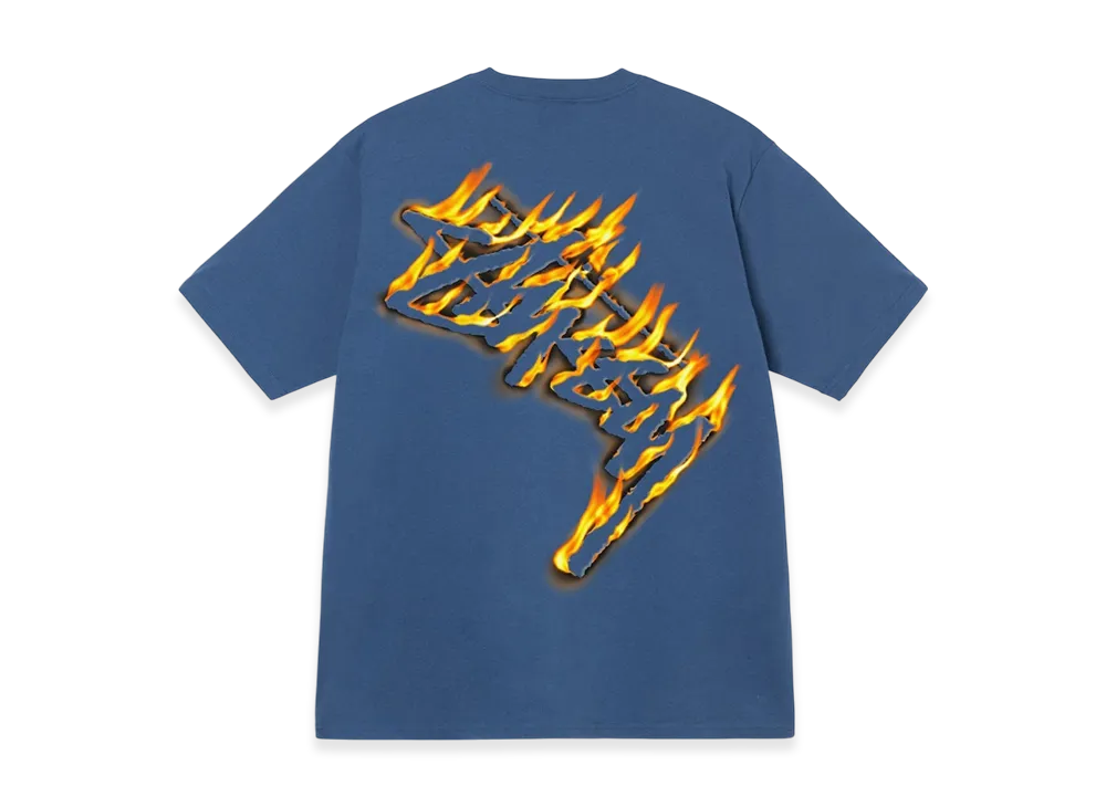 Stussy Burning Stock Tee "Midnight"