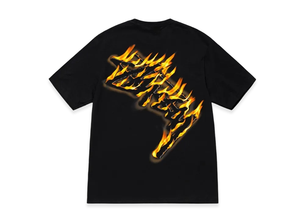 Stussy Burning Stock Tee "Black"