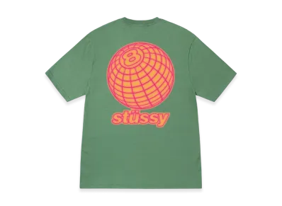 Stussy 8 Ball Grid Tee "Green"