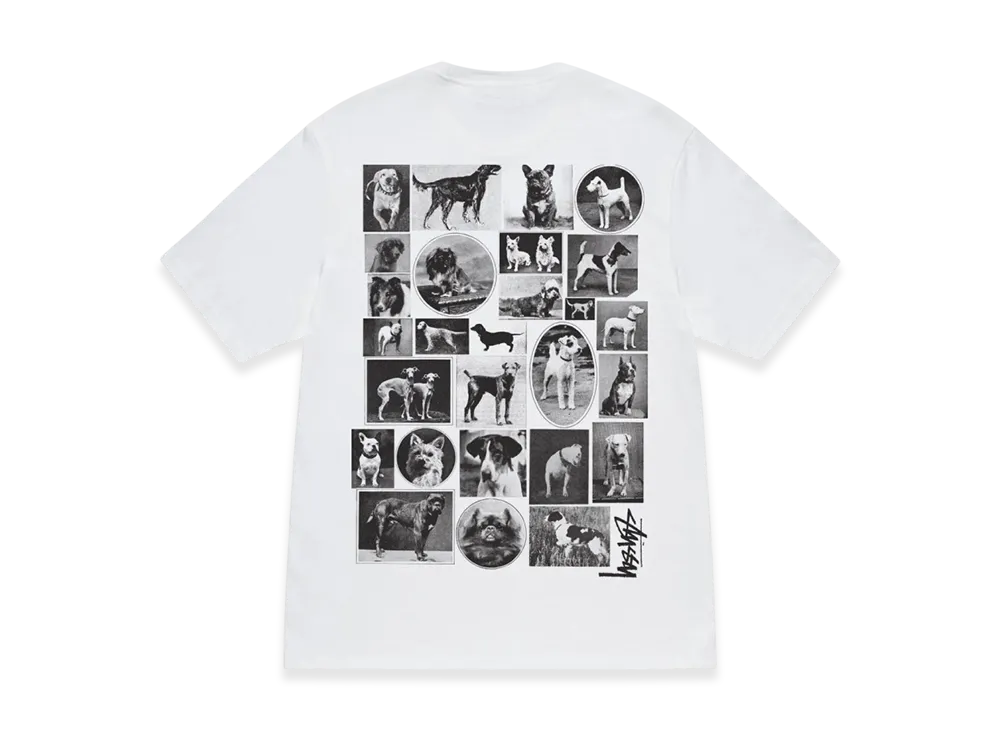Stussy Dog Collage Tee "White"