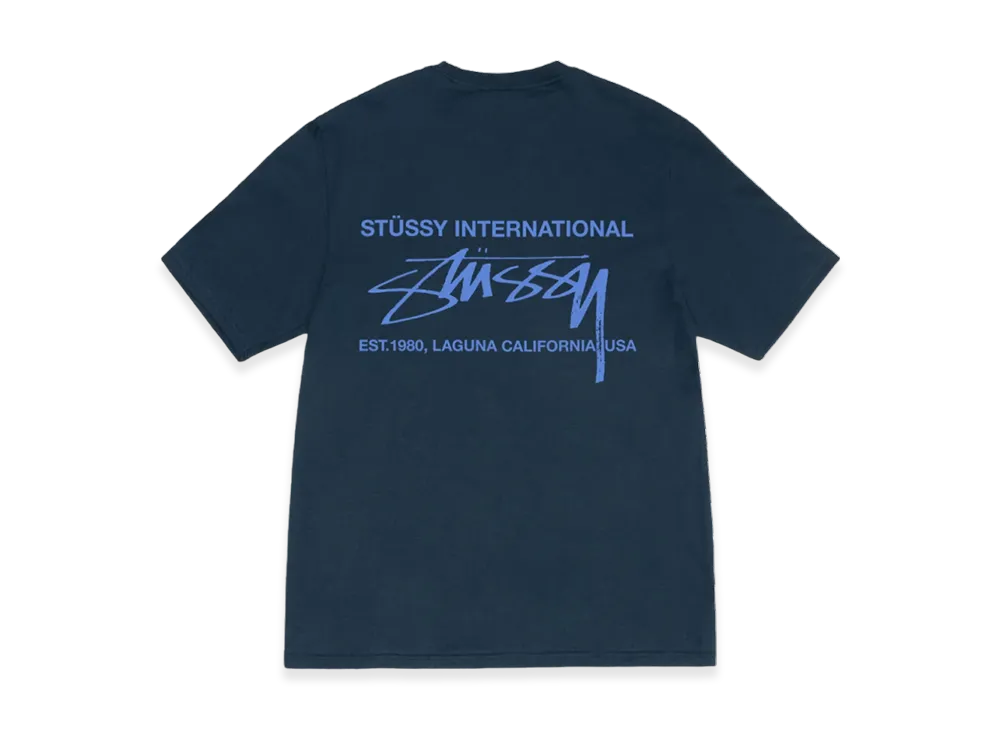 Stussy Smooth International Tee "Navy"