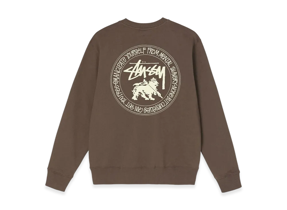 Stussy Lion Dot Crew "Coffee"