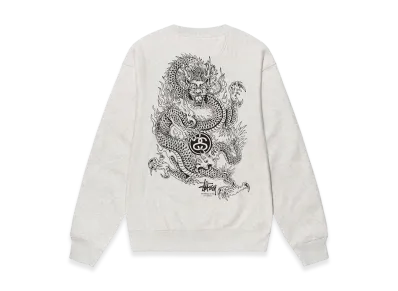 Stussy Dragon Crew "Ash Heather"