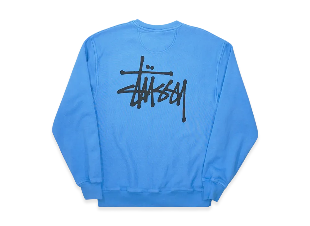 Stussy Basic Stussy Pigment Dyed Crew "Blue"