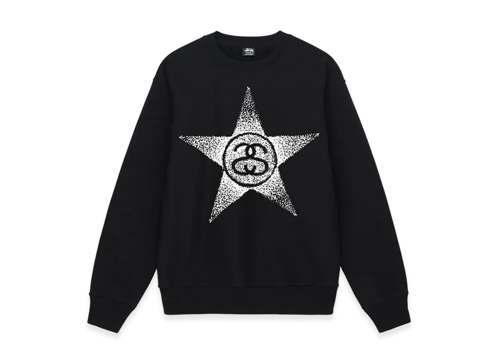 Stussy Stars Crew "Black"