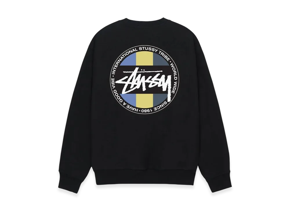 Stussy Classic Dot Crew "Black"