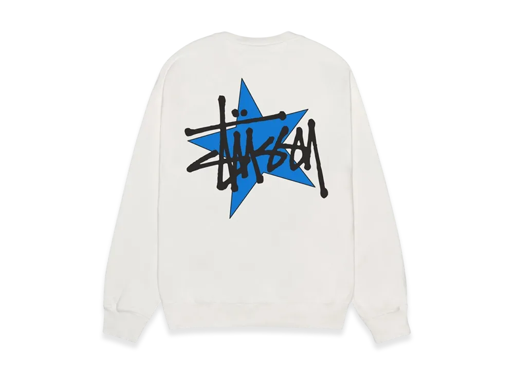 Stussy Star Crew Pigment Dyed "Natural"