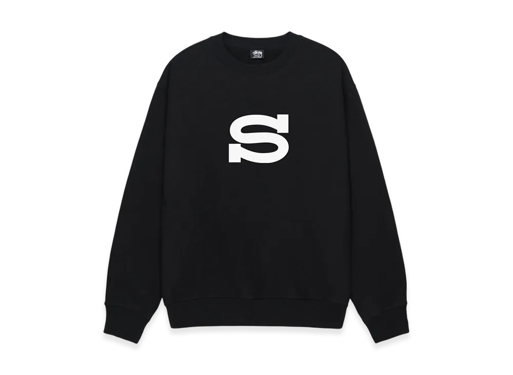 Stussy Letterman Crew "Black"