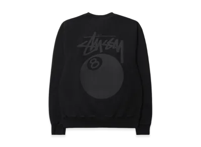 Stussy 8 Ball Crew Pigment Dyed "Black2"