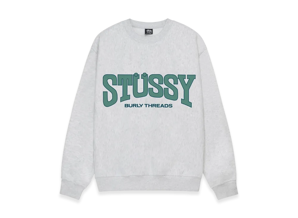 Stussy Burly Thread Crew "Ash Heather"