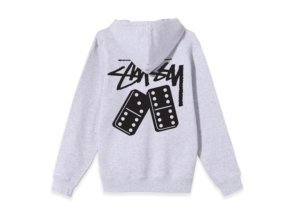 Stussy Dominoes Hood - 20FW "Ash Heather"
