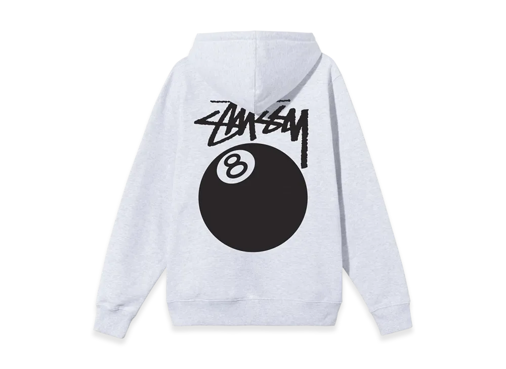 Stussy 8 Ball Hoodie - 21SS "Ash Heather"