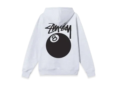 Stussy 8 Ball Hoodie - 21SS "Ash Heather"