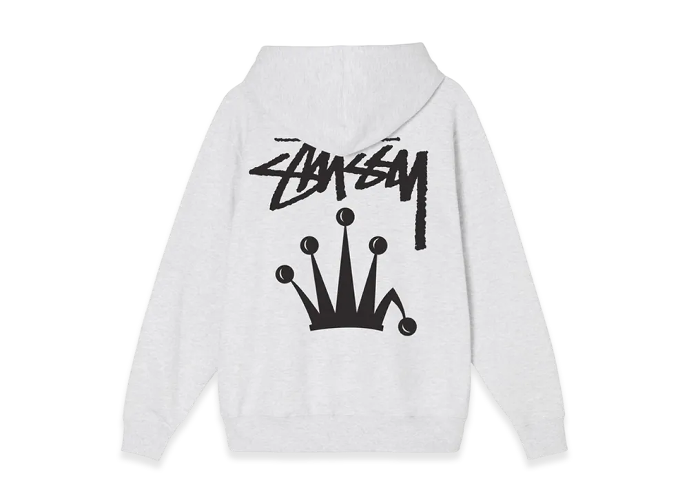 Stussy Stock Crown Hoodie "Ash Heather"