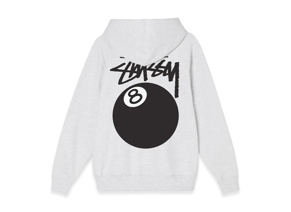 Stussy 8 Ball Hoodie - 21FW "Ash Heather"