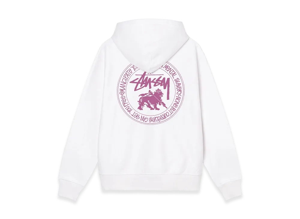 Stussy Lion Dot Hood "White"